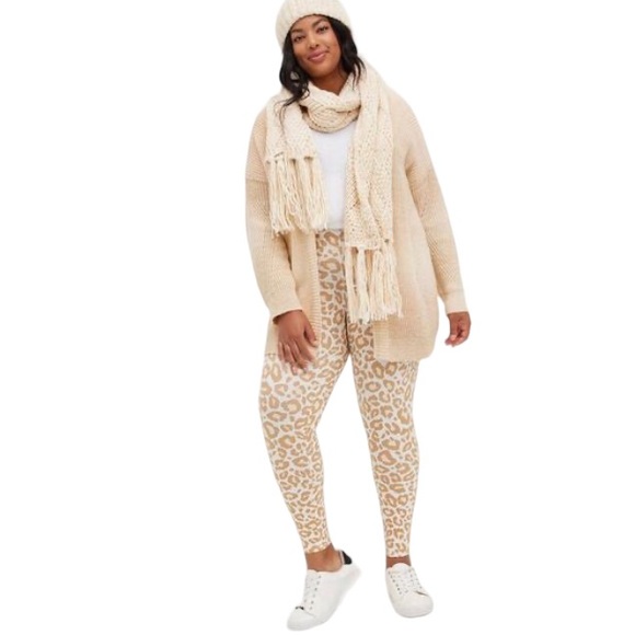 TORRID | Women’s Butter Cream Chunky Cardigan Open Front Midi Sweater size 1X - Picture 3 of 15